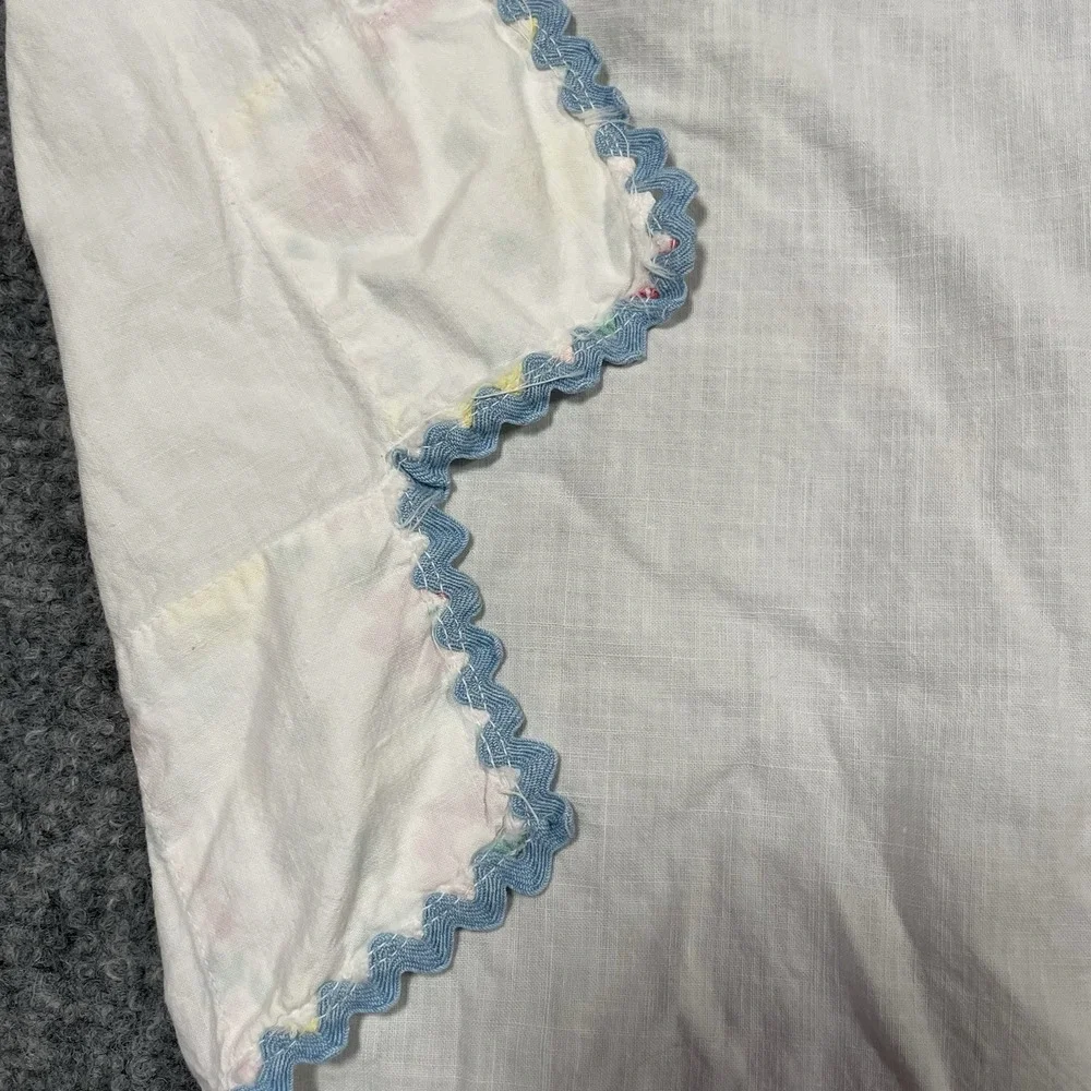 Vintage Handmade Apron Cotton Flour Sack Full Coverage Cottagecore Patchwork